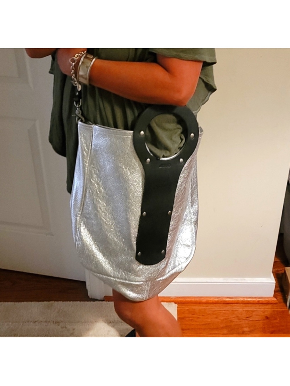 Dean Silver messenger bag
